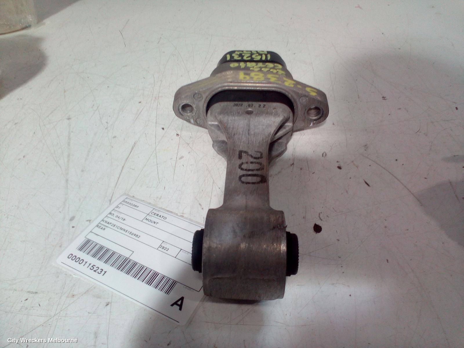 KIA CERATO MOUNT, BD, 04/2018 - 09/2024 - Image 3