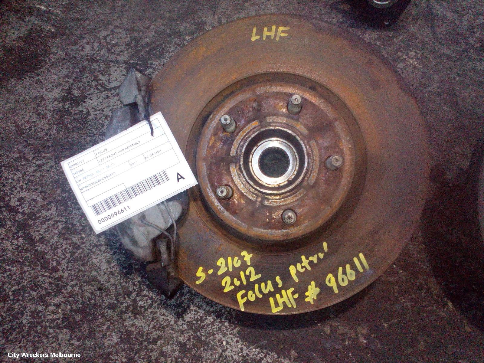 FORD FOCUS LEFT FRONT HUB ASSEMBLY, LW, PETROL, 05/2011 - 08/2015 - Image 1