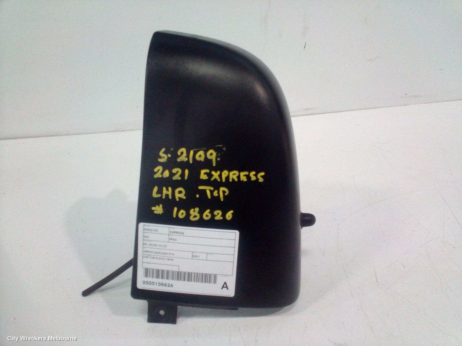 MITSUBISHI EXPRESS, SN, 03/2020 - 12/2022, LHR TOP PLSTIC TRIM: 108626 - Image 2