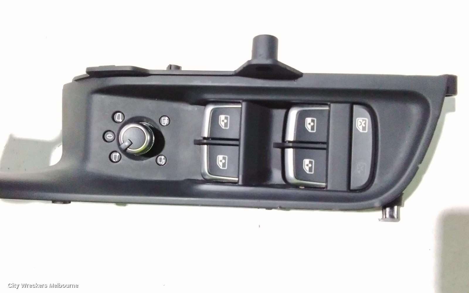 AUDI A3 PWR DR WIND SWITCH, RH FRONT (MASTER SWITCH), HATCH/SEDAN, NON CHROME TIPS TYPE, 8V, 05/2016 - 10/2020 - Image 2