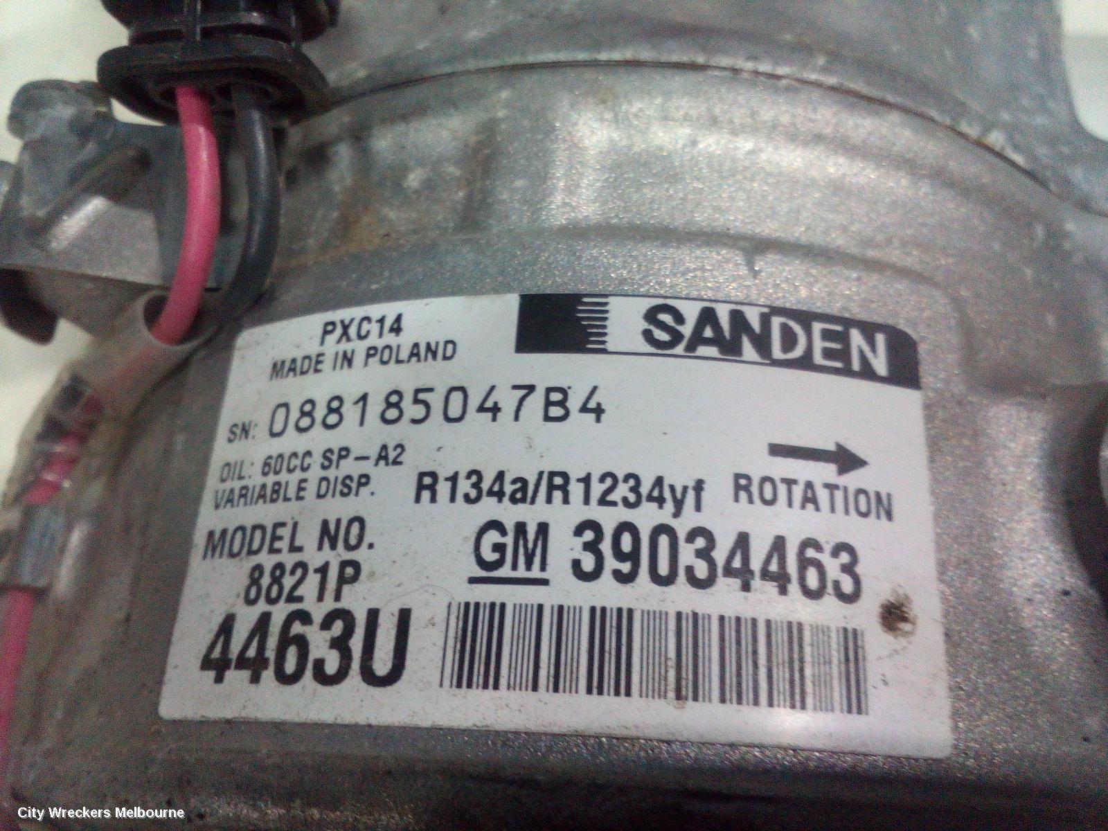 HOLDEN ASTRA A/C COMPRESSOR, BK-BL, 1.4, PETROL, 09/2016 - 12/2020 - Image 1