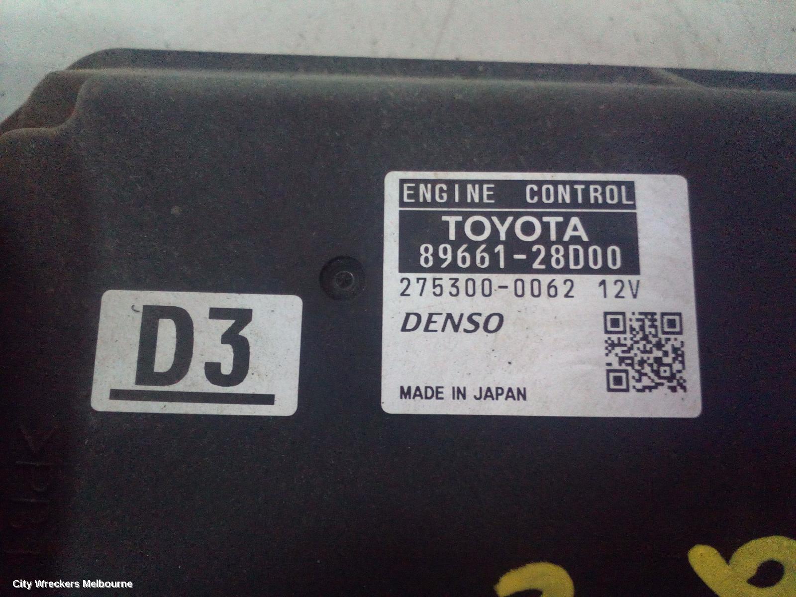 TOYOTA TARAGO ECU, ENGINE ECU, 3.5, 2GR-FE, ECU ONLY, ACR50R, 02/2007 - 06/2020 - Image 1
