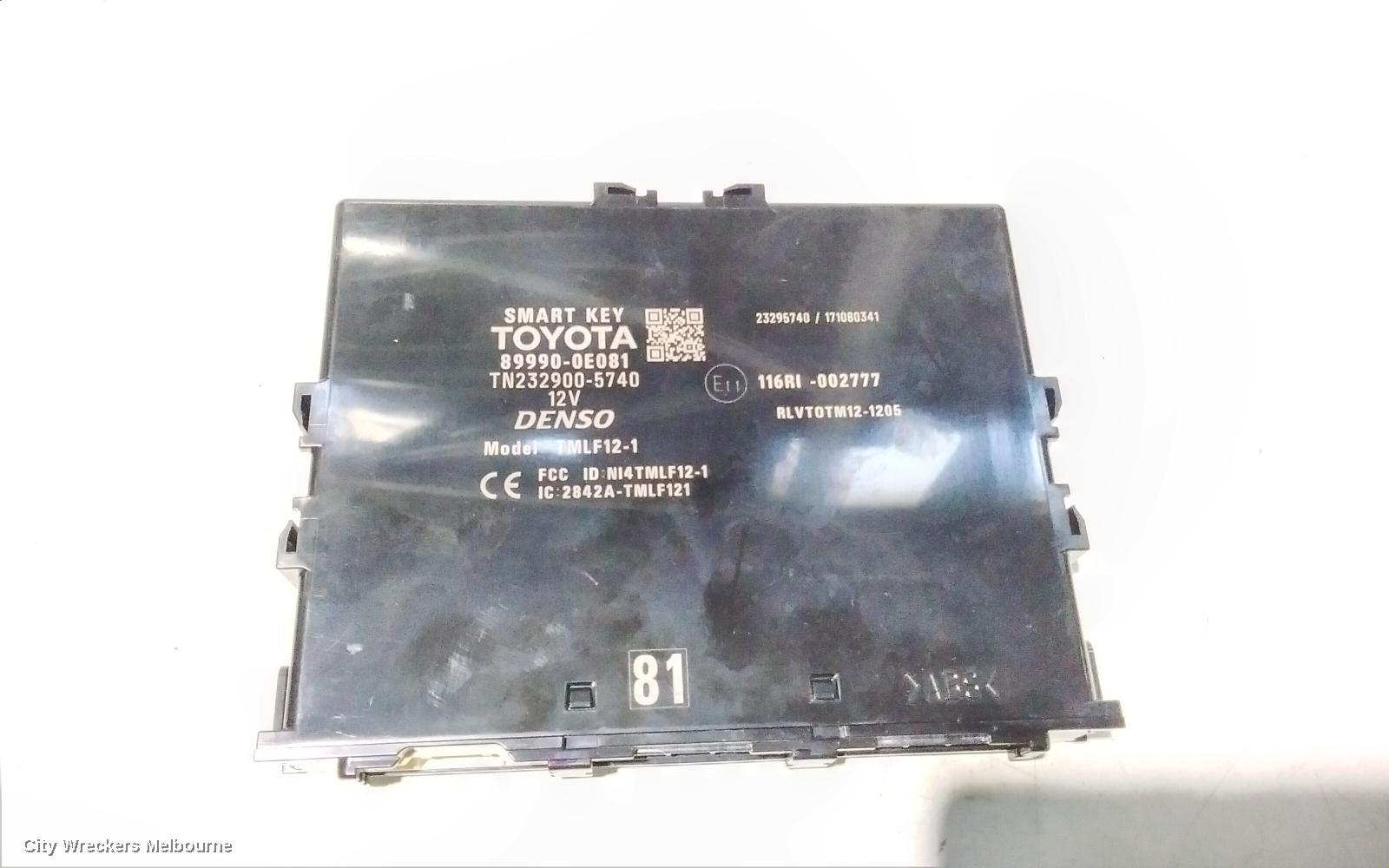 TOYOTA KLUGER ECU, SMART KEY CONTROL UNIT, GSU50/GSU55, 12/2013 - 02/2021 - Image 2