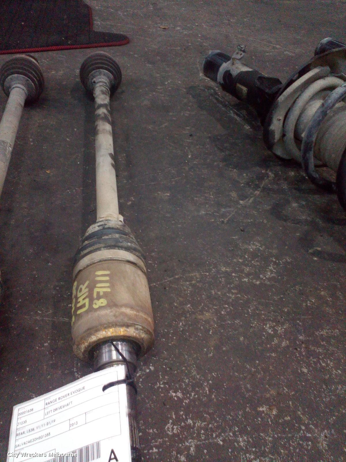 LAND ROVER RANGEROVER EVOQUE LEFT DRIVESHAFT, REAR, EFFICIENT DRIVELINE, L538, 11/2011 - 01/2019 - Image 1