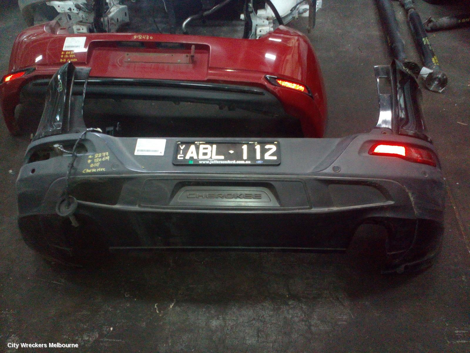 JEEP CHEROKEE REAR BUMPER, BUMPER BAR, KL, TRAILHAWK, W/PARK SENSOR, 02/2014 - 12/2017 - Image 1