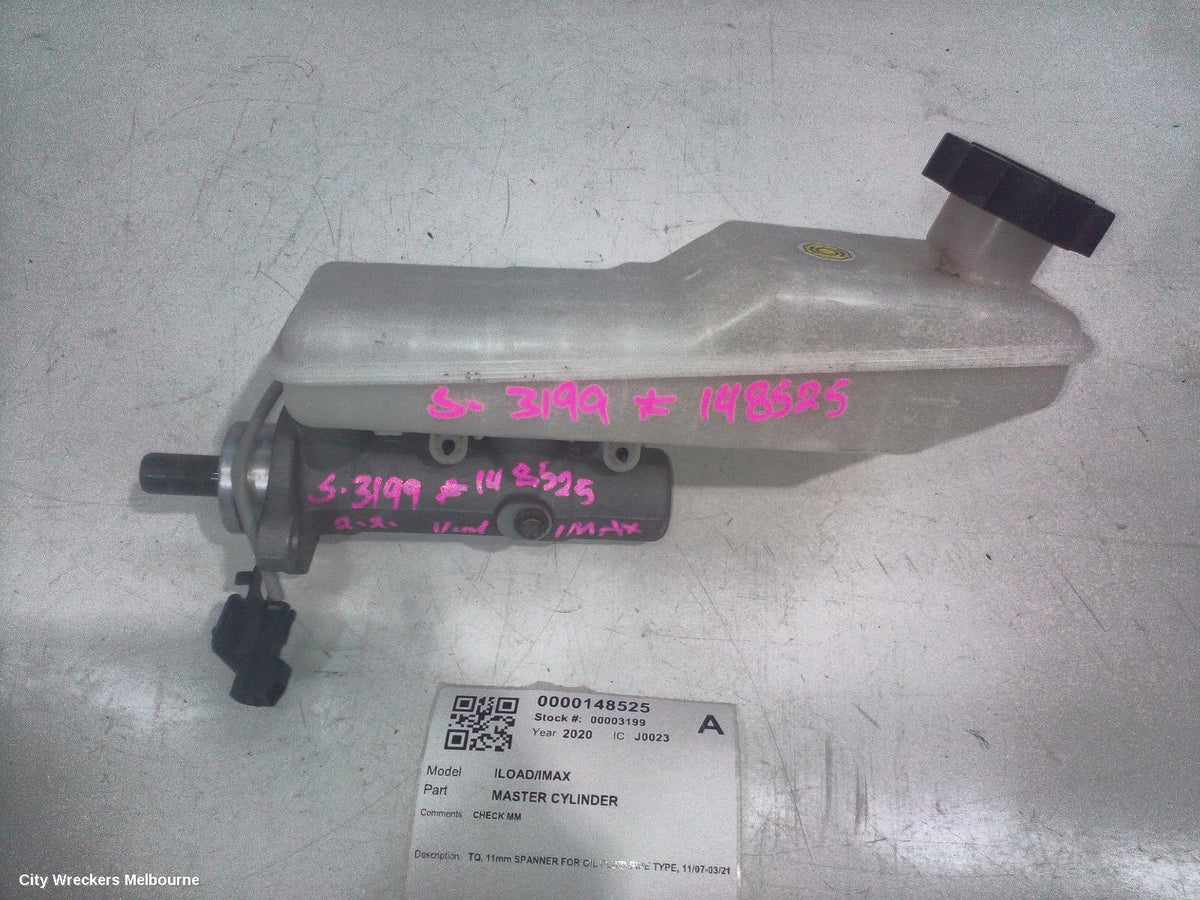HYUNDAI ILOAD/IMAX MASTER CYLINDER, TQ, 11MM SPANNER FOR OIL FLUID PIPE TYPE, 11/2007 - 03/2021 - Image 2