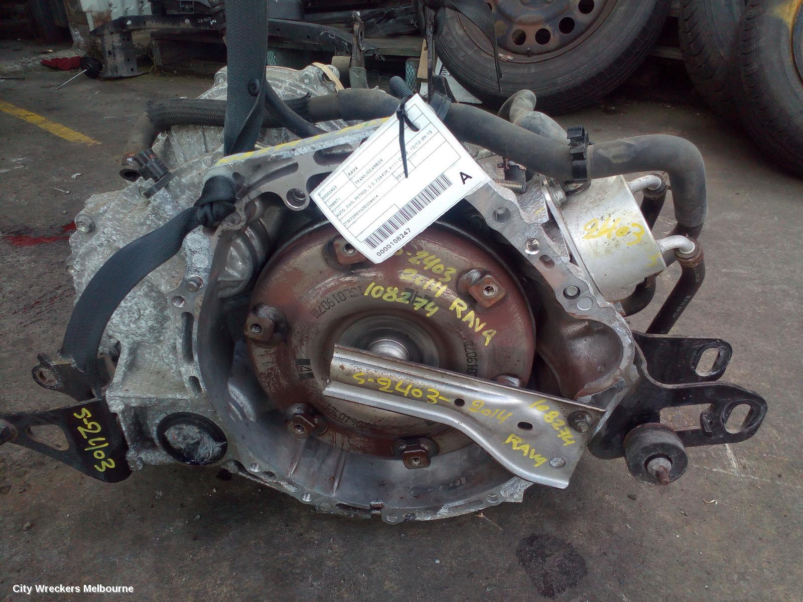 TOYOTA RAV4 TRANS/GEARBOX, AUTO, 2WD, PETROL, 2.0, ZSA42R, K111 CODE, 12/2012 - 09/2015 - Image 1