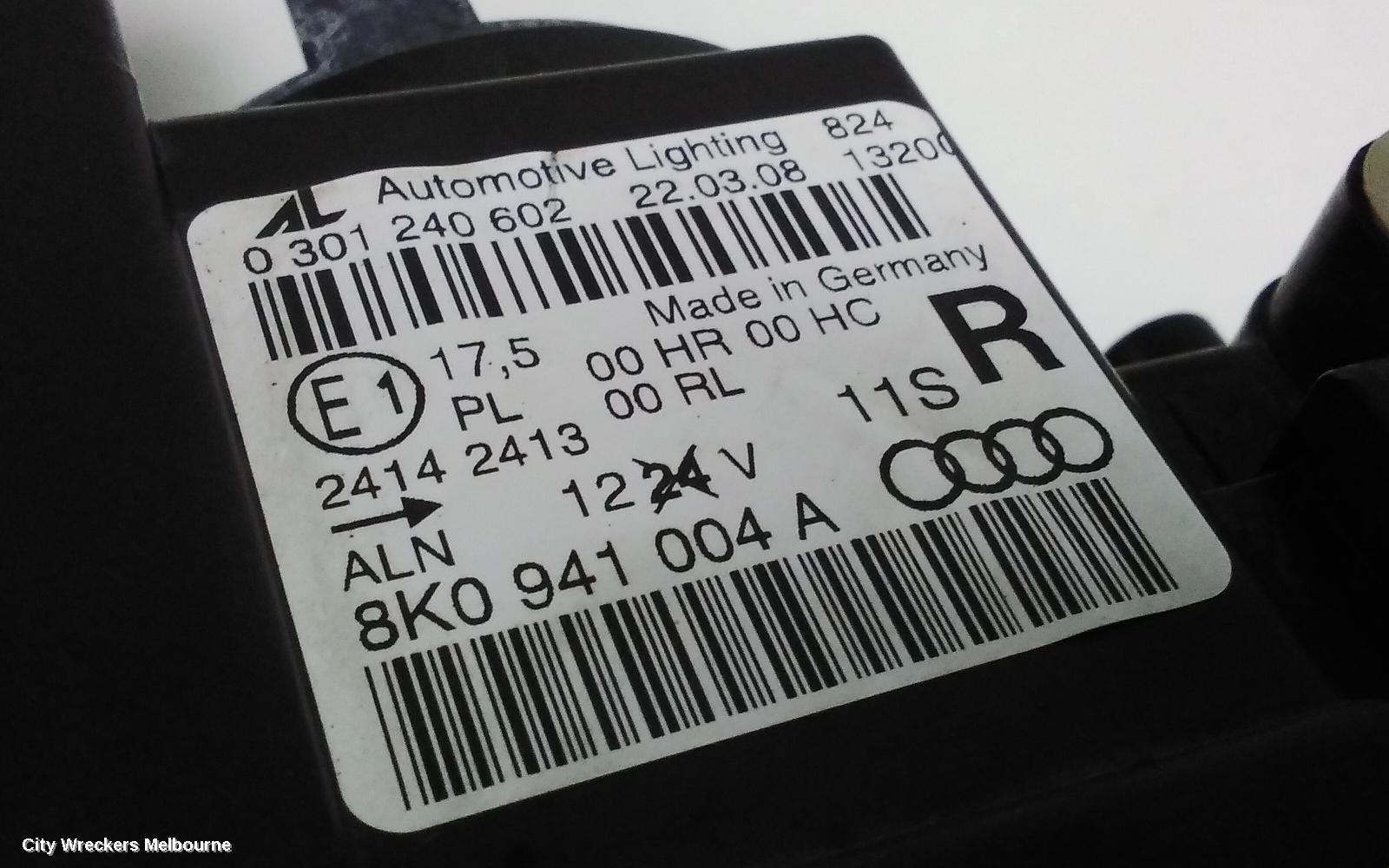 AUDI A4 RIGHT HEADLAMP, B8 8K, HALOGEN TYPE, 02/2008 - 06/2012 - Image 3
