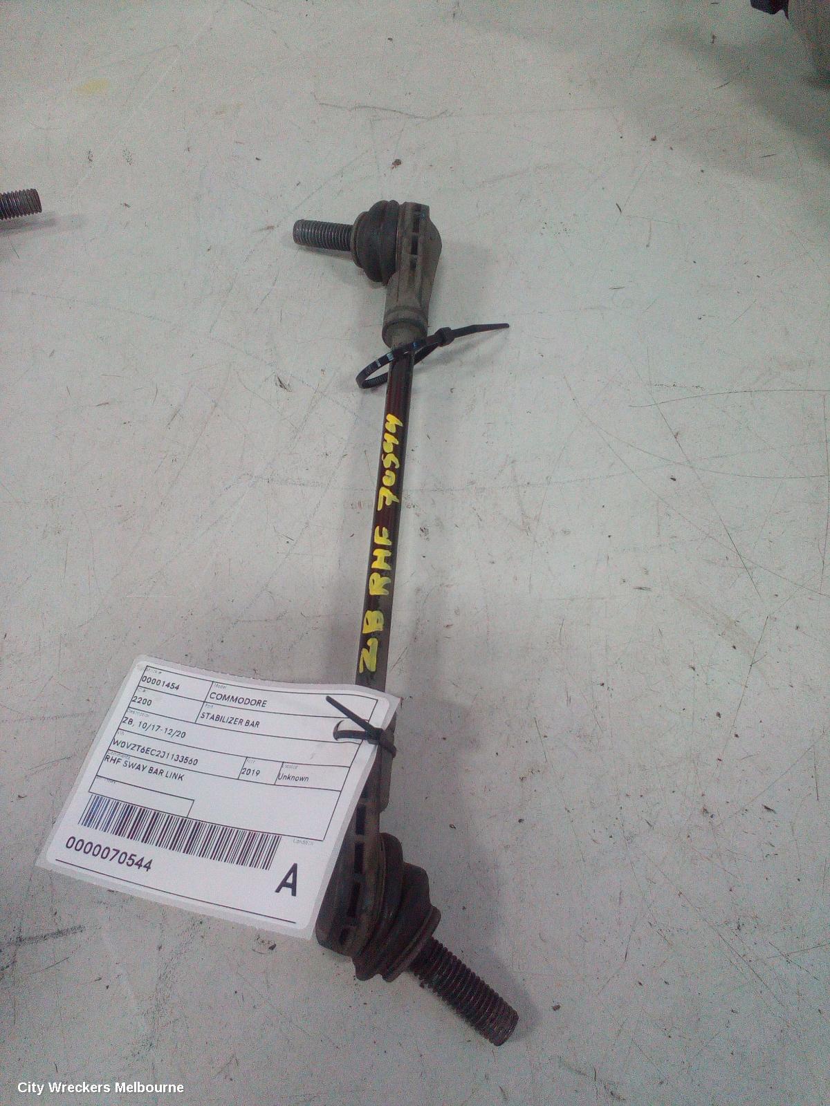HOLDEN COMMODORE STABILISER BAR, ZB, 10/2017 - 12/2020 - Image 1