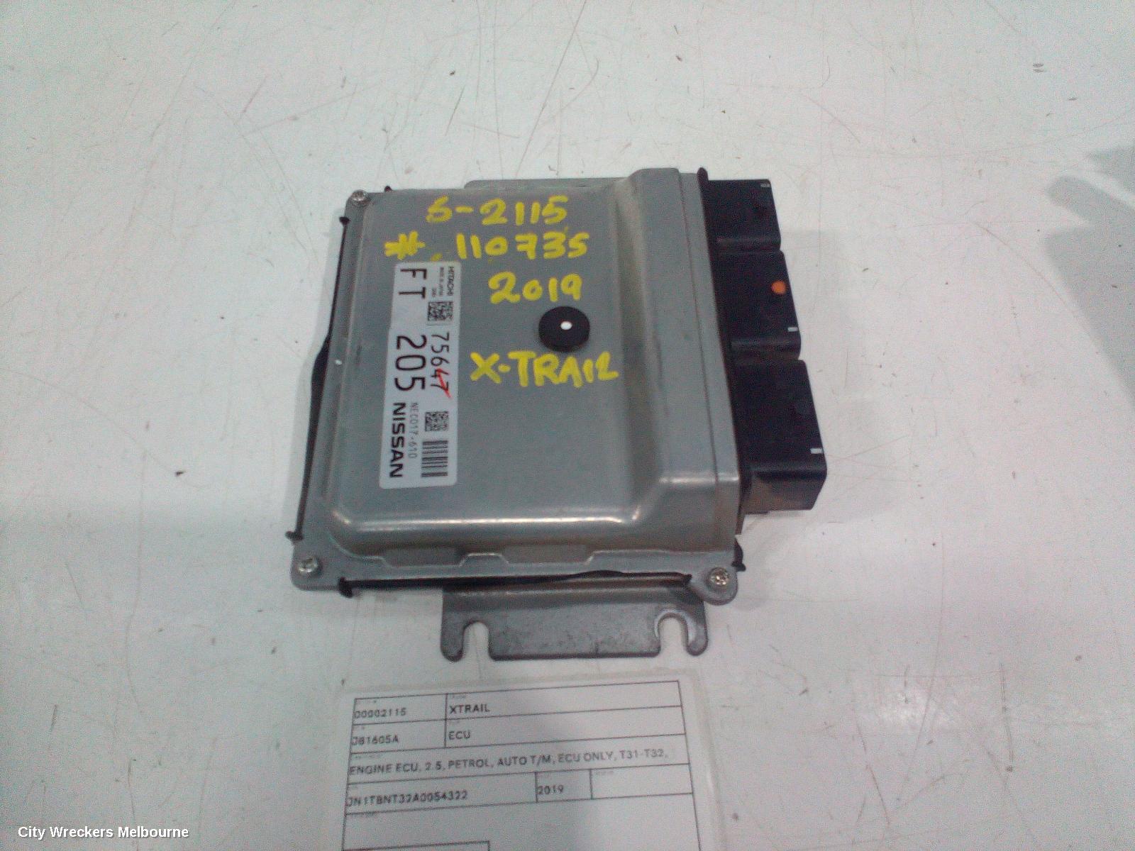 NISSAN XTRAIL ECU, ENGINE ECU, 2.5, PETROL, AUTO T/M, ECU ONLY, T31-T32, 09/2007 - 07/2022 - Image 1