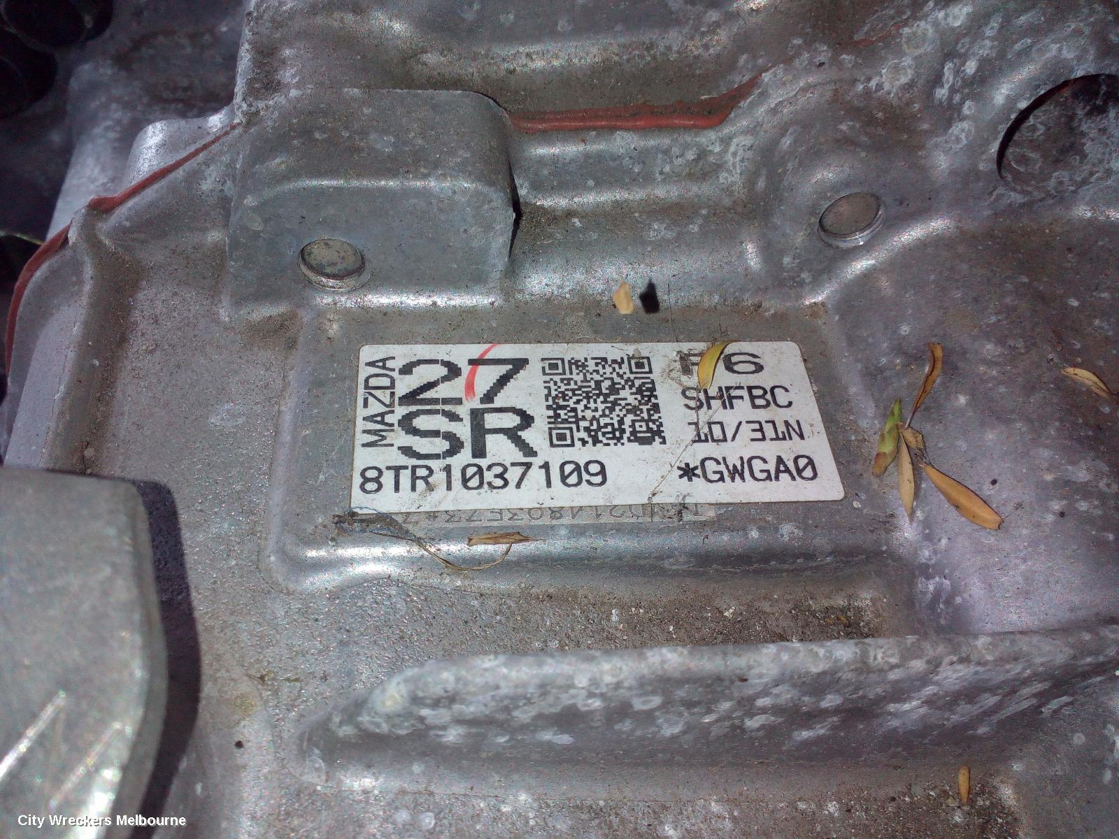 MAZDA CX8 TRANS/GEARBOX, AUTO, FWD, DIESEL, 2.2, BI-TURBO, KG, 05/2018 ONWARDS - Image 2