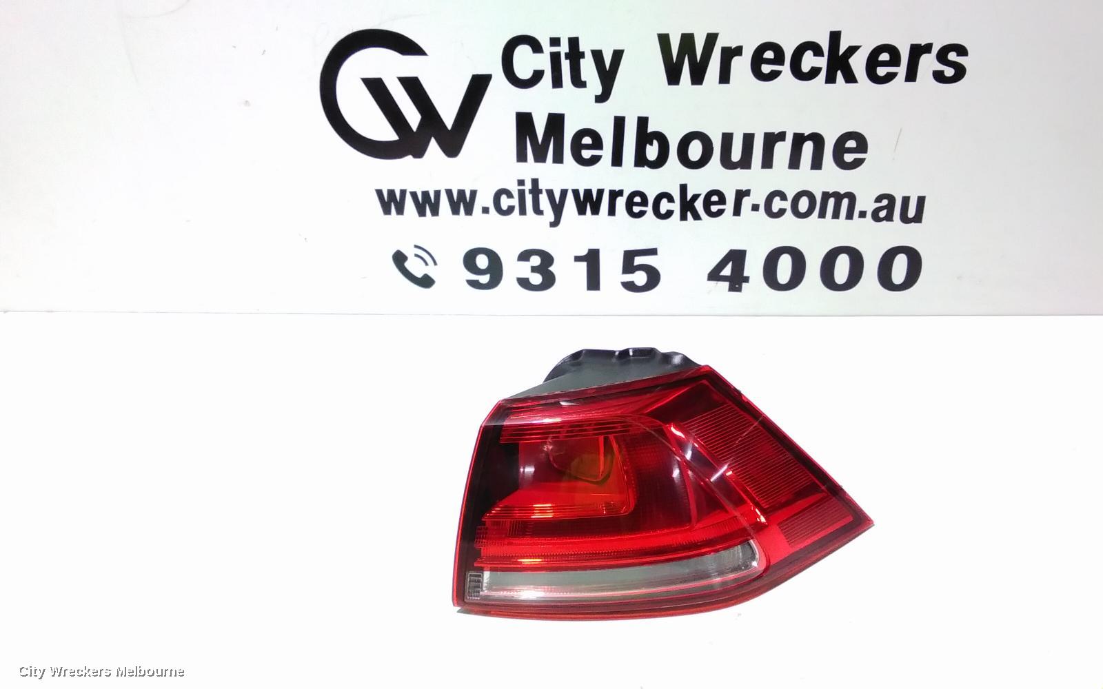 VOLKSWAGEN GOLF RIGHT TAILLIGHT, GEN 7, HATCH, STANDARD, NON LED TYPE, 03/2013 - 03/2017 - Image 1