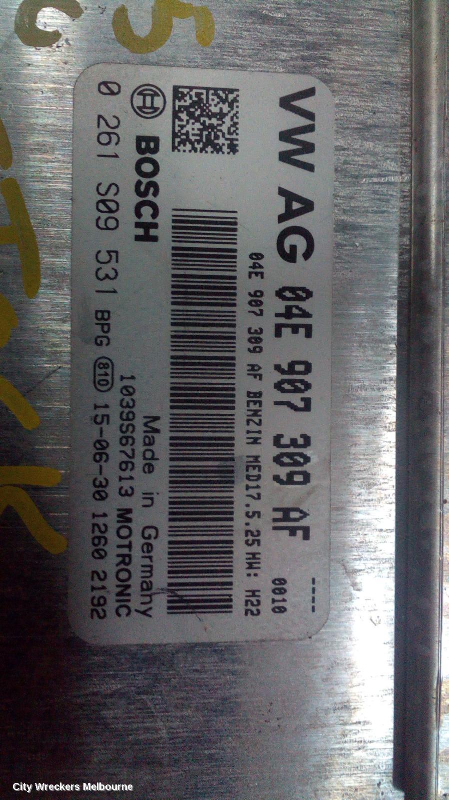 VOLKSWAGEN POLO ECU, ENGINE ECU, 1.2, PETROL, CJZC CODE, ECU ONLY, 6R, 05/2014 - 09/2017 - Image 1