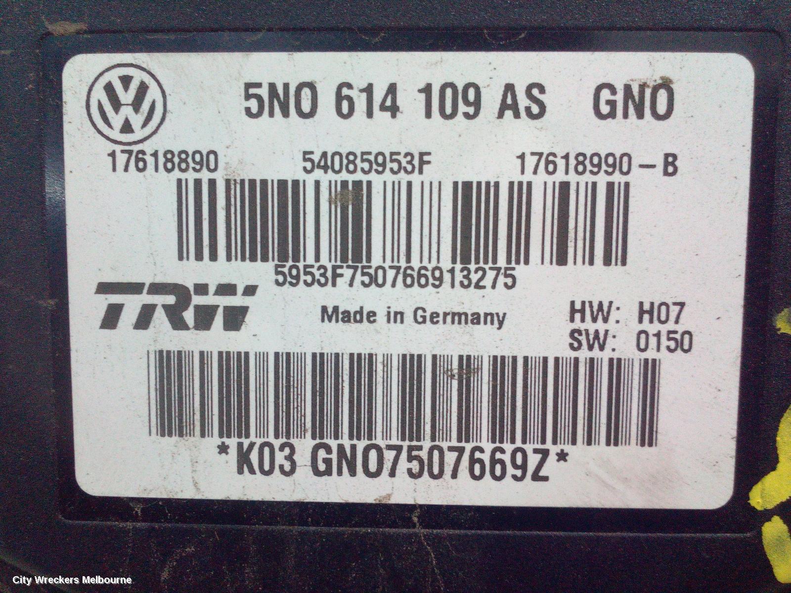 AUDI Q3 ABS PUMP/MODULATOR, P/N 5NO614109AS, 8U, 03/2012 - 12/2018 - Image 1