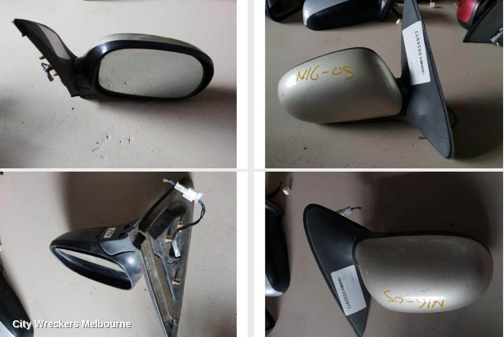 NISSAN PULSAR RIGHT DOOR MIRROR, N16, SEDAN, COLOUR CODED, 08/2003 - 12/2005 - Image 1