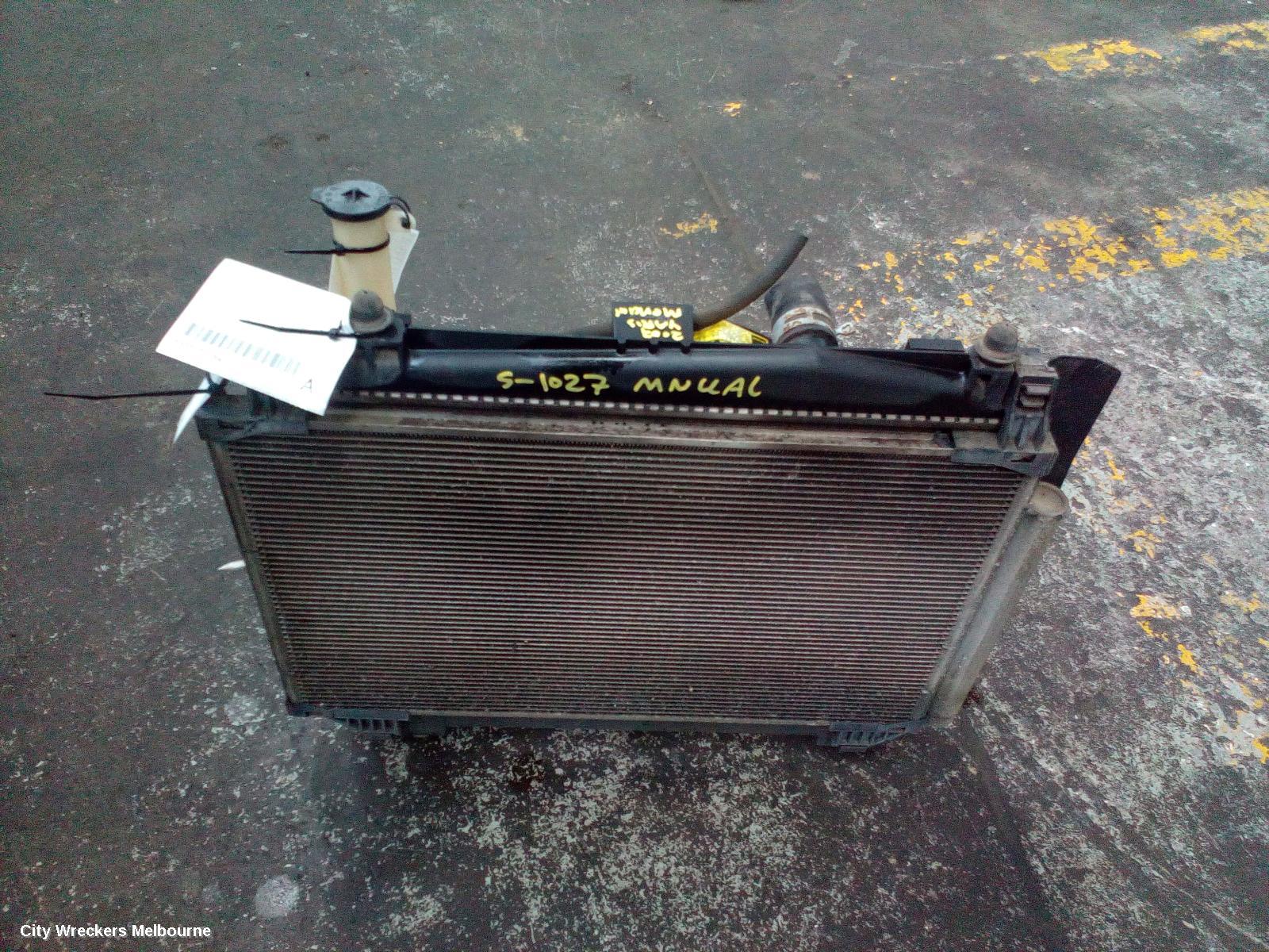 TOYOTA YARIS RADIATOR, MANUAL, 1.3/1.5, NCP9#-NCP13#, 10/2005 - 06/2016 (AUS ONLY) - Image 1
