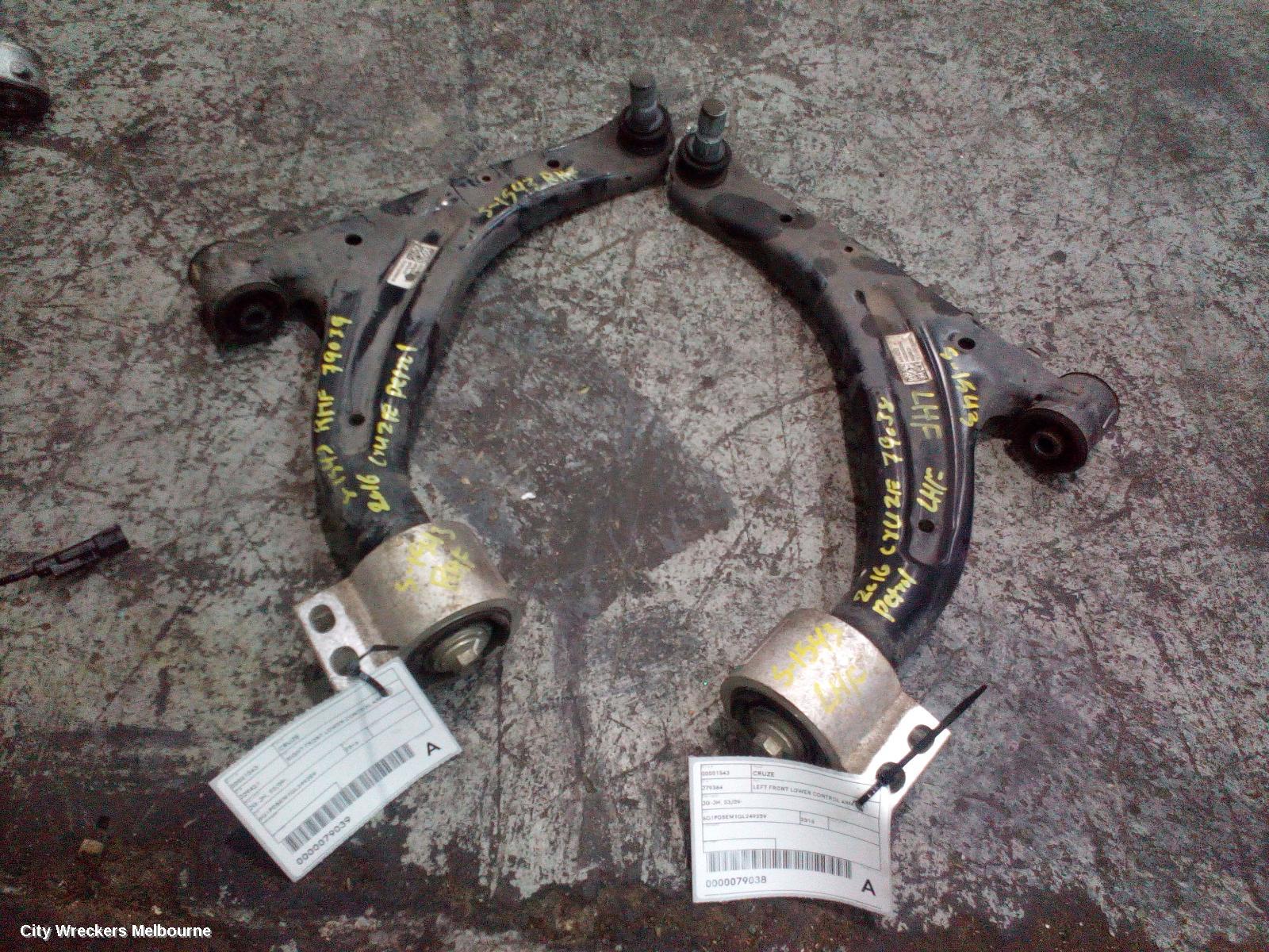 HOLDEN CRUZE RIGHT FRONT LOWER CONTROL ARM, JG-JH, 03/2009 ONWARDS - Image 3
