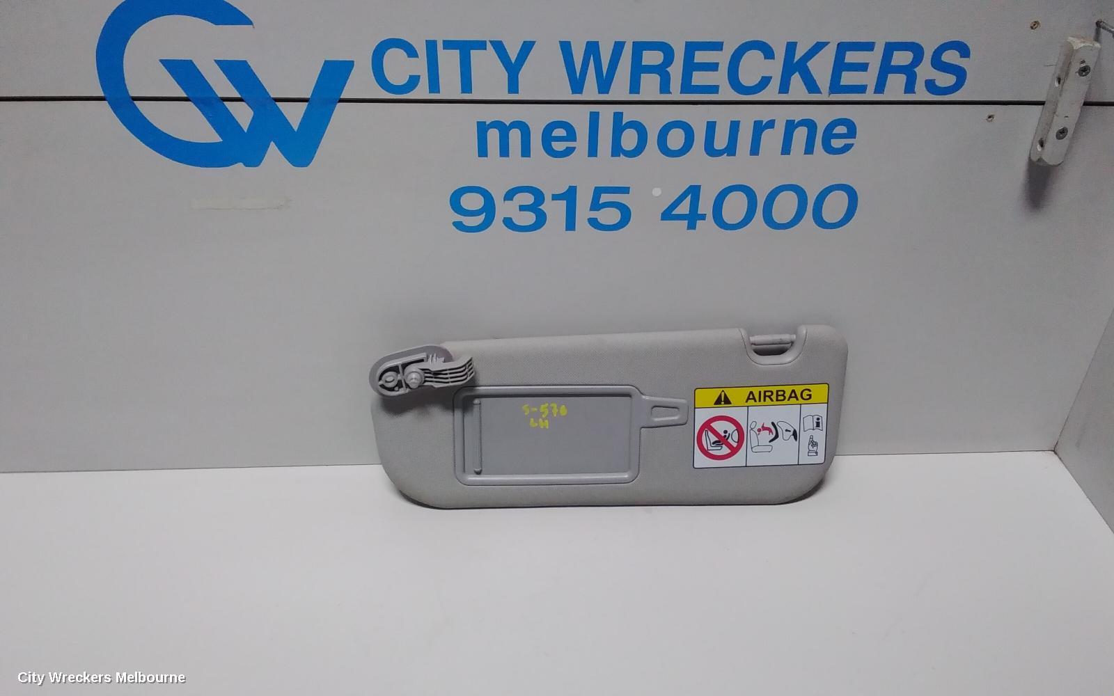 HYUNDAI I30 SUNVISOR, GD, LH SIDE, W/ MIRROR, NON COURTESY LIGHT TYPE, 03/2012 - 02/2017 - Image 2