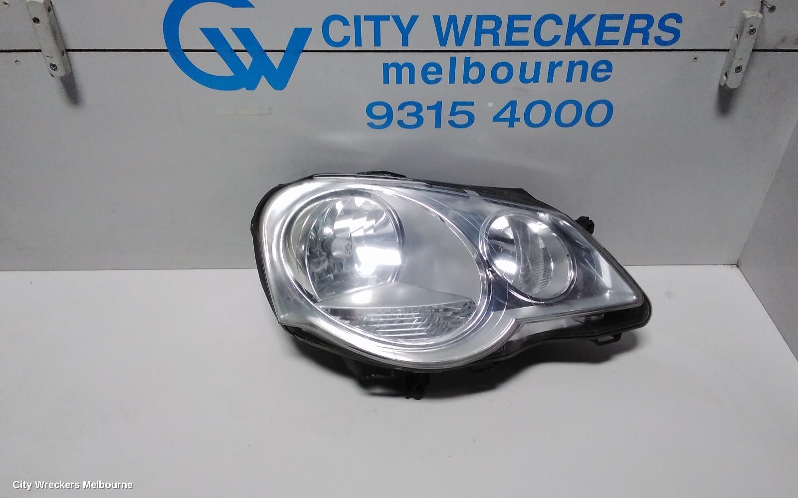 VOLKSWAGEN POLO RIGHT HEADLAMP, 9N, SILVER MASK TYPE, 11/2005 - 04/2010 - Image 1