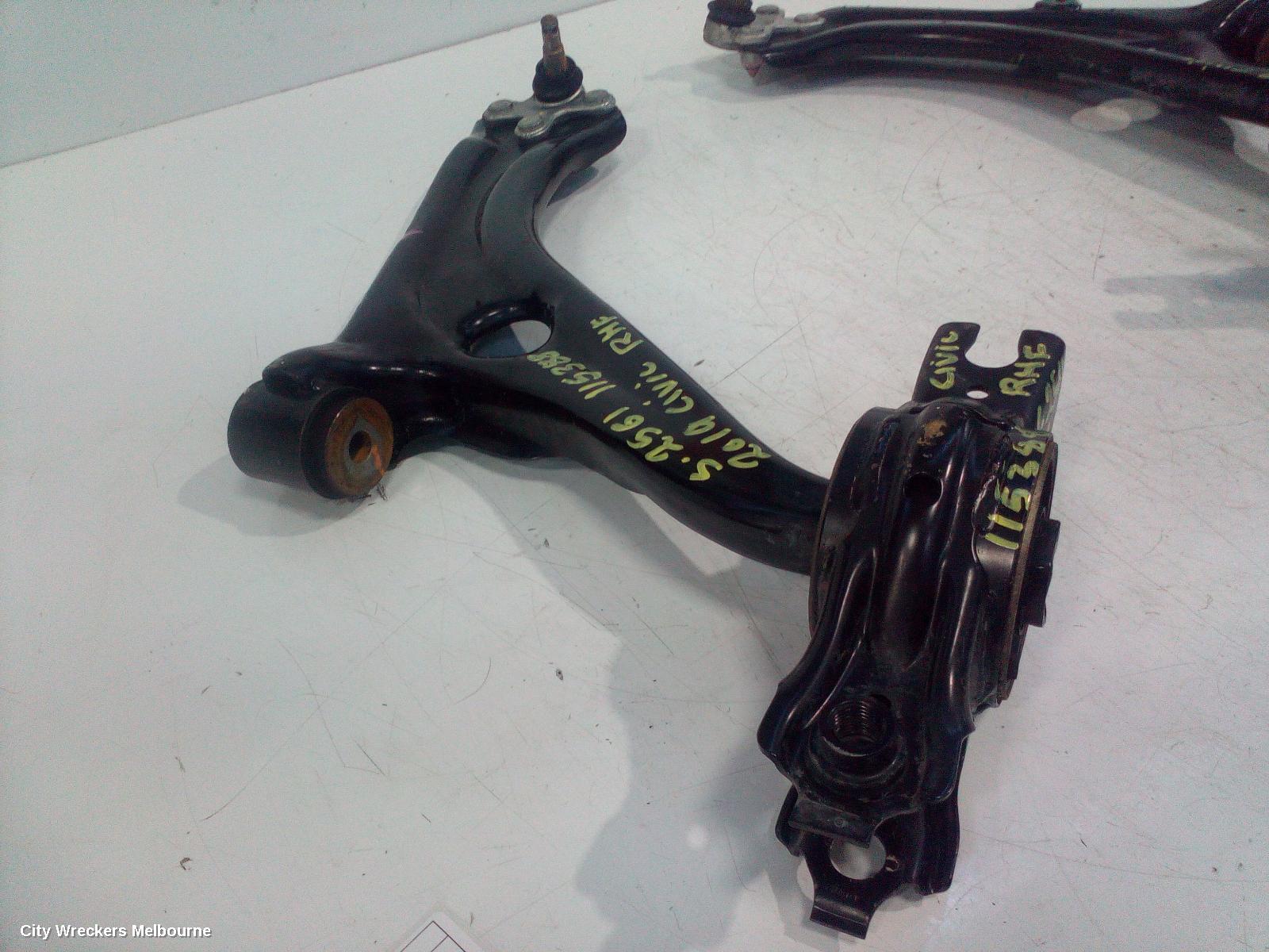 HONDA CIVIC RIGHT FRONT LOWER CONTROL ARM, 10TH GEN, SEDAN/HATCH, VTI-L/RS/VTI-LX, 05/2016 - 08/2021 - Image 3