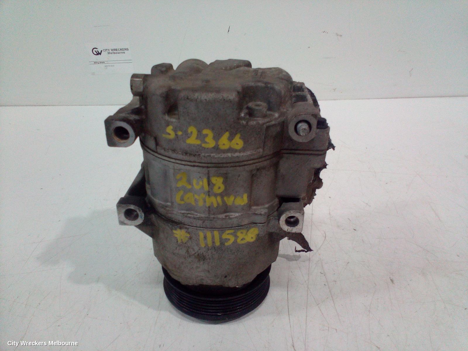 KIA CARNIVAL/GRAND CARNIVAL A/C COMPRESSOR, YP, 3.3, PETROL, G6DH/G6DM, 02/2015 - 10/2020 - Image 1