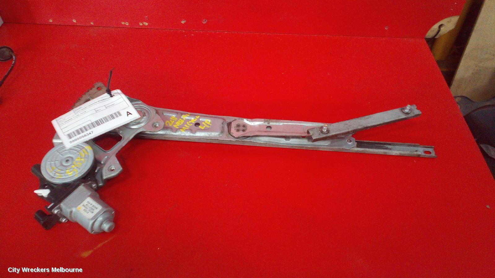NISSAN MICRA LEFT FRONT WINDOW REG/MOTOR, K13, POWER, 11/2010 - 12/2016 - Image 1