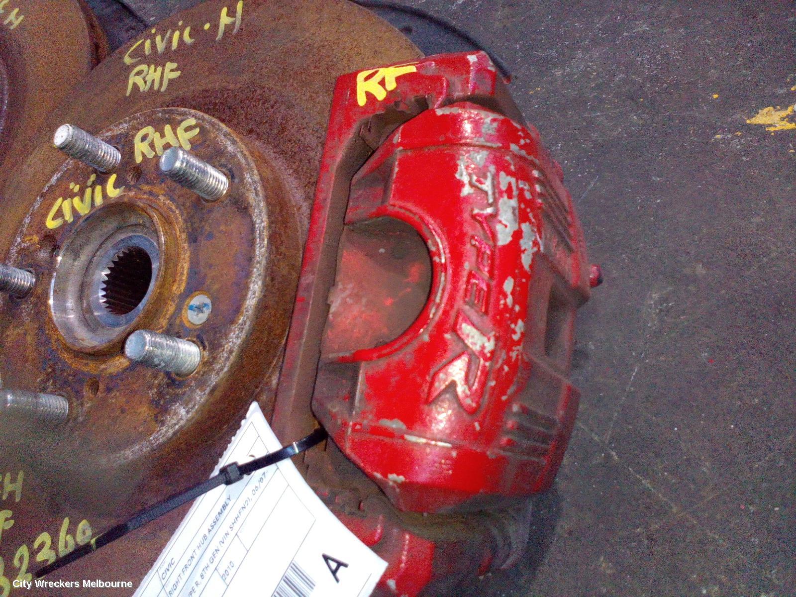 HONDA CIVIC RIGHT FRONT HUB ASSEMBLY, PETROL, 2.0, K20Z4, TYPE R, 8TH GEN (VIN SHHFN2), 06/2007 - 12/2011 - Image 3