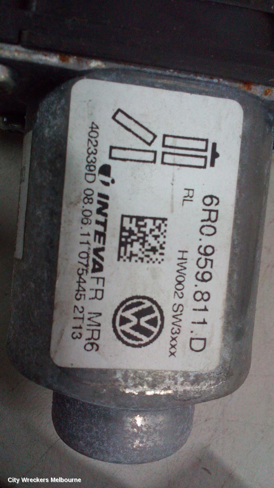 VOLKSWAGEN AMAROK LEFT REAR WND REG/MOTOR, 2H, 12/2010 ONWARDS - Image 1