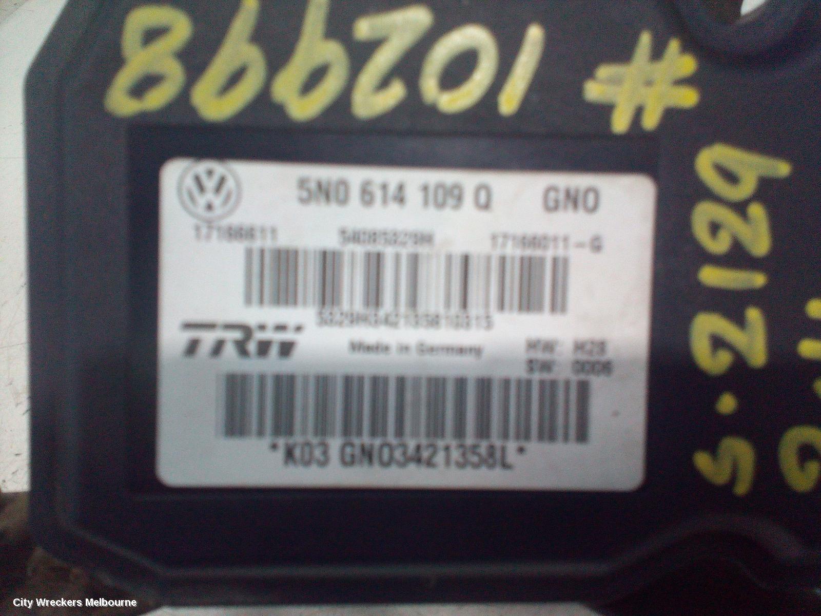 VOLKSWAGEN TIGUAN ABS PUMP/MODULATOR, 5N, 12/2009 - 06/2011 - Image 2