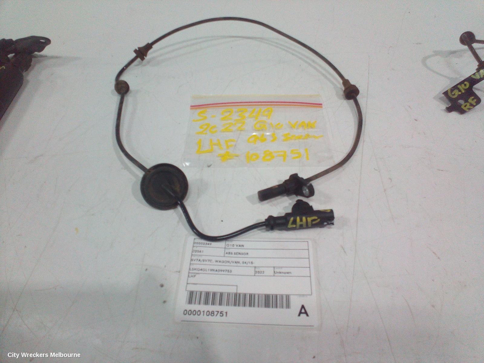 LDV G10 ABS SENSOR, SV7A/SV7C, WAGON/VAN, LH FRONT, 04/2015 ONWARDS - Image 2