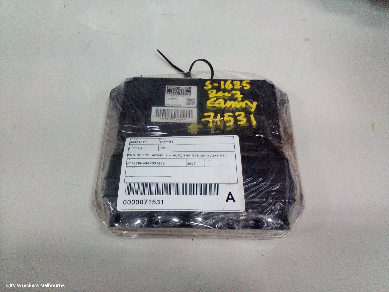TOYOTA CAMRY ECU, ENGINE ECU, ACV40, 2.4, AUTO T/M, ECU ONLY, 2AZ-FE, 06/2006 - 11/2011 - Image 3