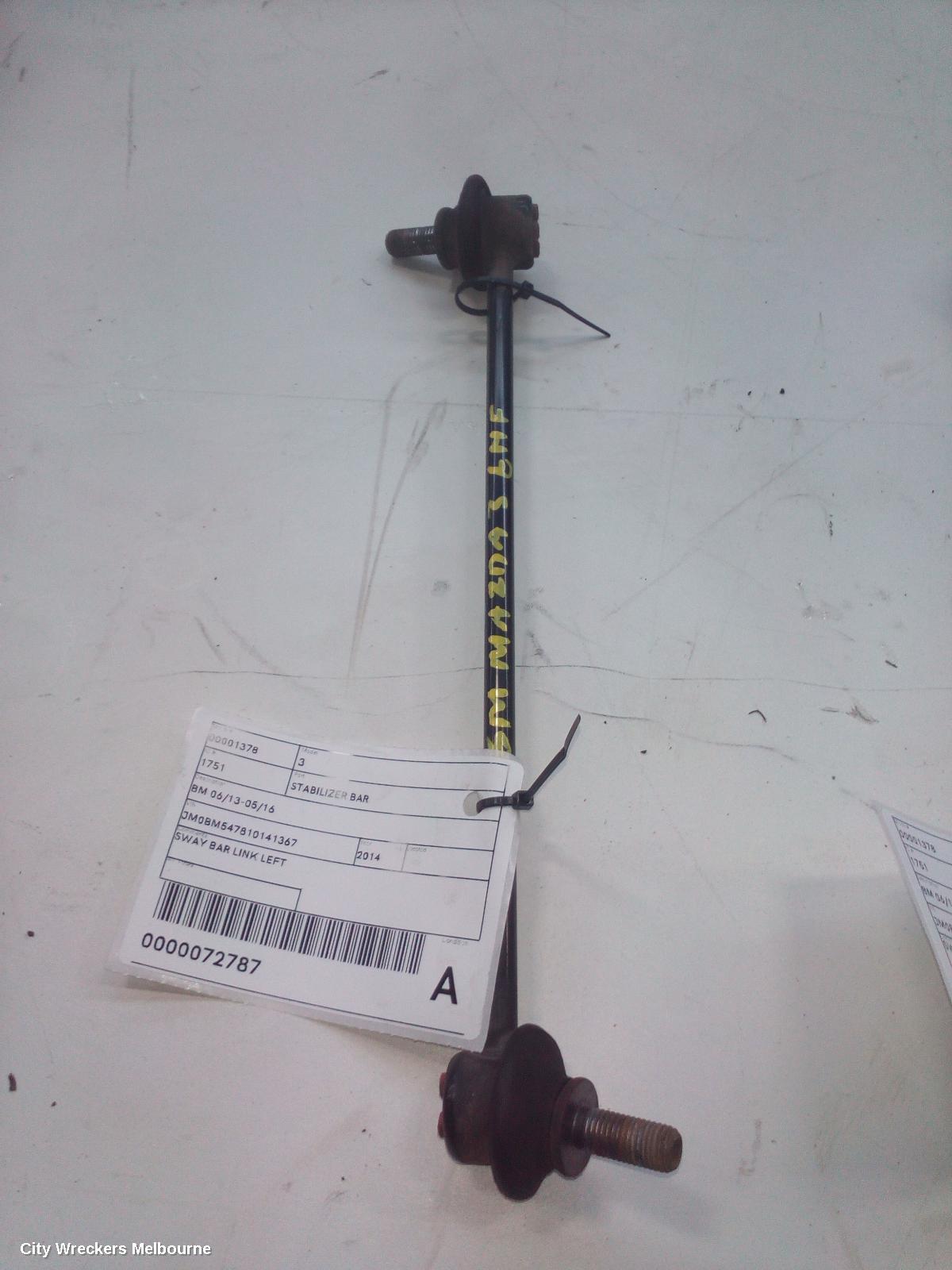 MAZDA 3 STABILISER BAR, BM-BN, SWAY BAR LINK (LH SIDE), 06/2013 - 02/2019 - Image 1