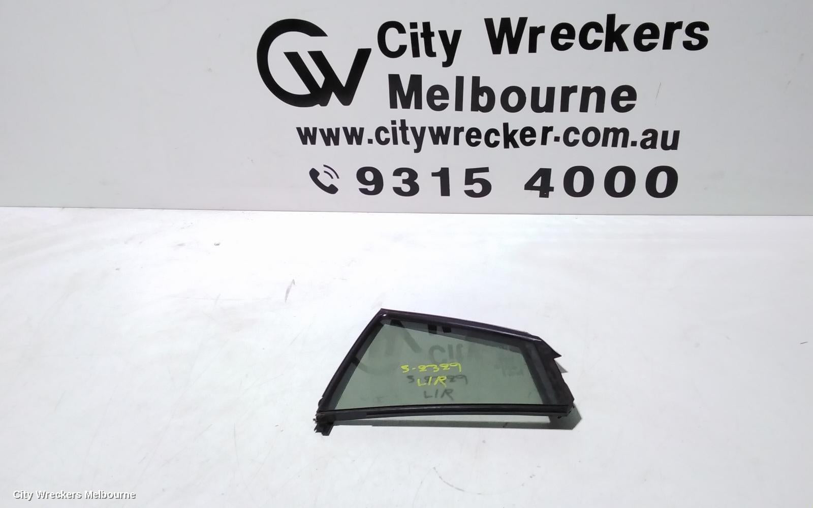MAZDA 3 LEFT REAR 1/4 DOOR GLASS, BL, STANDARD TINT TYPE, SEDAN, 04/2009 - 10/2013 - Image 1