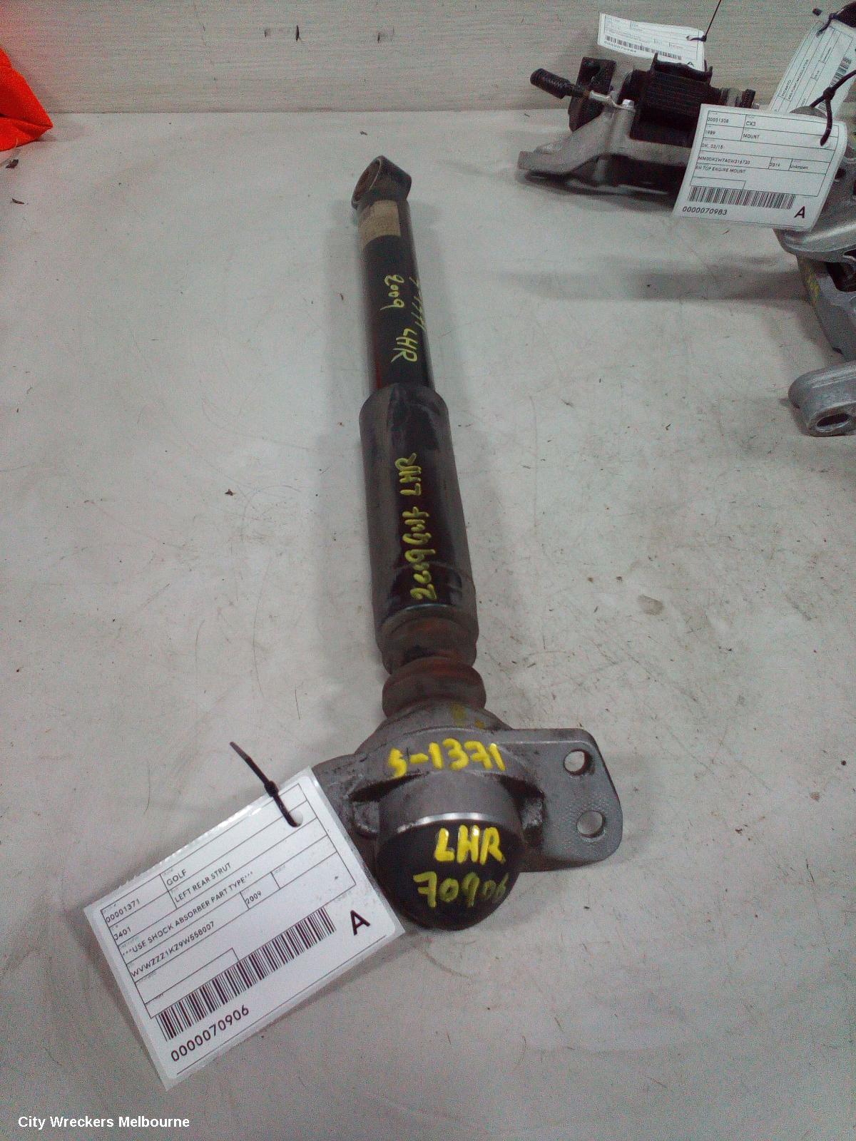 VOLKSWAGEN GOLF LEFT REAR STRUT, ***USE SHOCK ABSORBER PART TYPE*** - Image 2