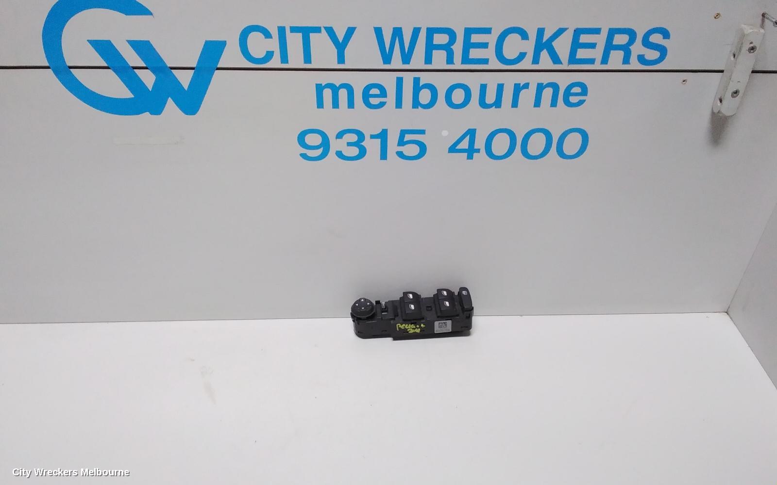 PEUGEOT 208 PWR DR WIND SWITCH, RH FRONT (MASTER SWITCH), A9, 5DR HATCH, 10/2012 ONWARDS - Image 1