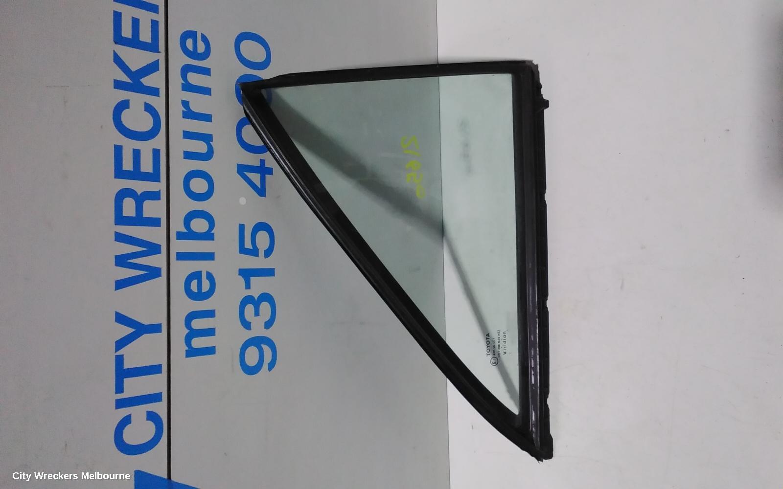 TOYOTA AURION RIGHT REAR 1/4 DOOR GLASS, GSV40R, 10/2006 - 03/2012 - Image 1