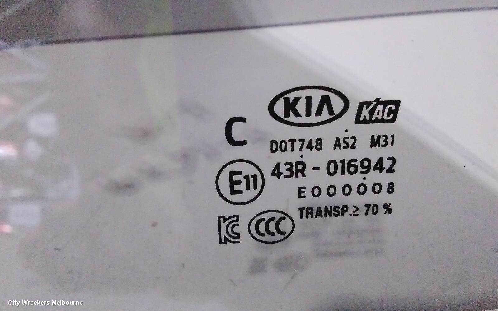 KIA RIO LEFT REAR 1/4 DOOR GLASS, YB, 12/2016 - 06/2023 - Image 2