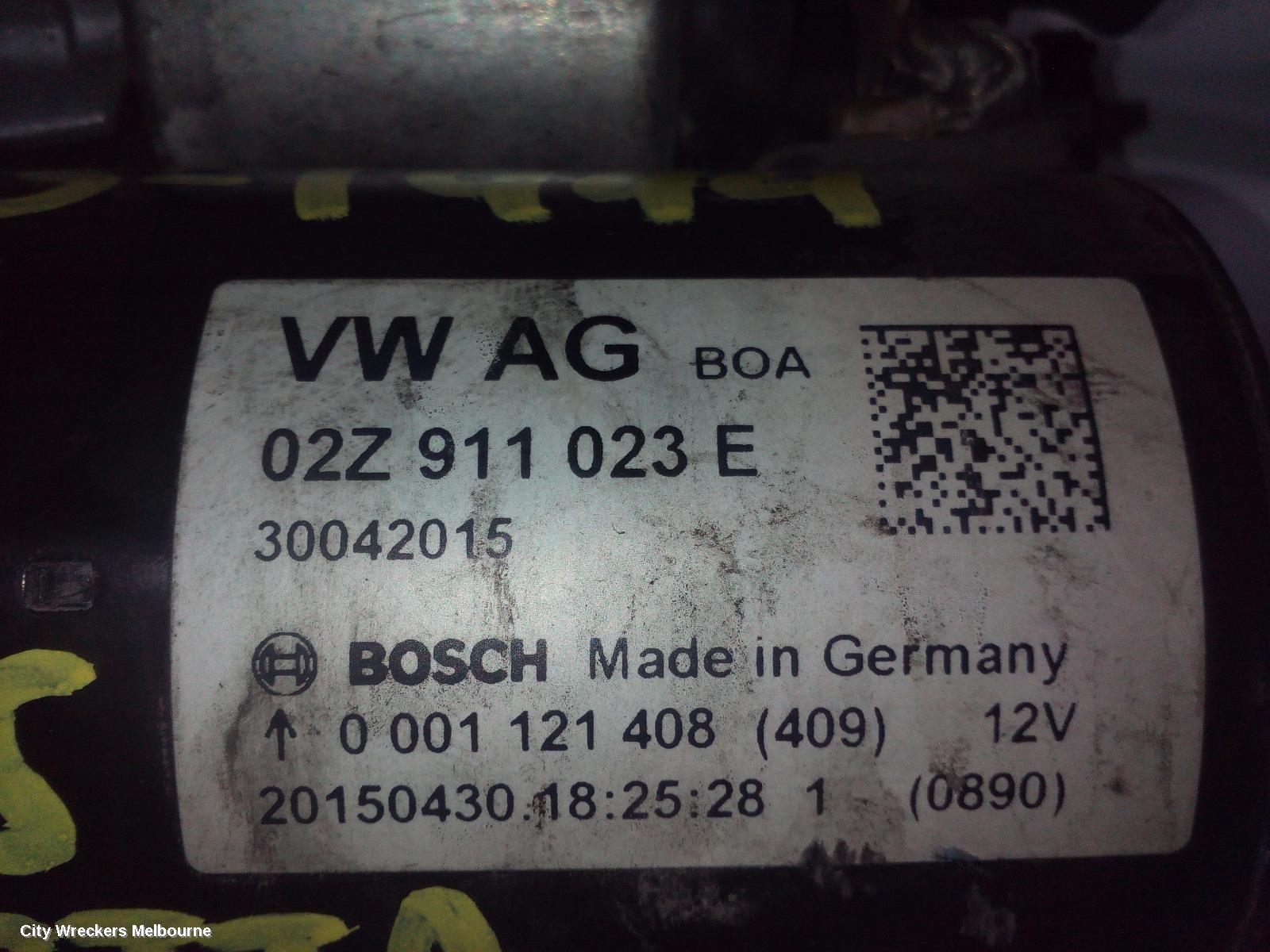 VOLKSWAGEN JETTA STARTER, PETROL, 1.4, CAVD/CTHD CODE, AUTO T/M, VALEO, 1B, 02/2011 - 12/2017 - Image 1