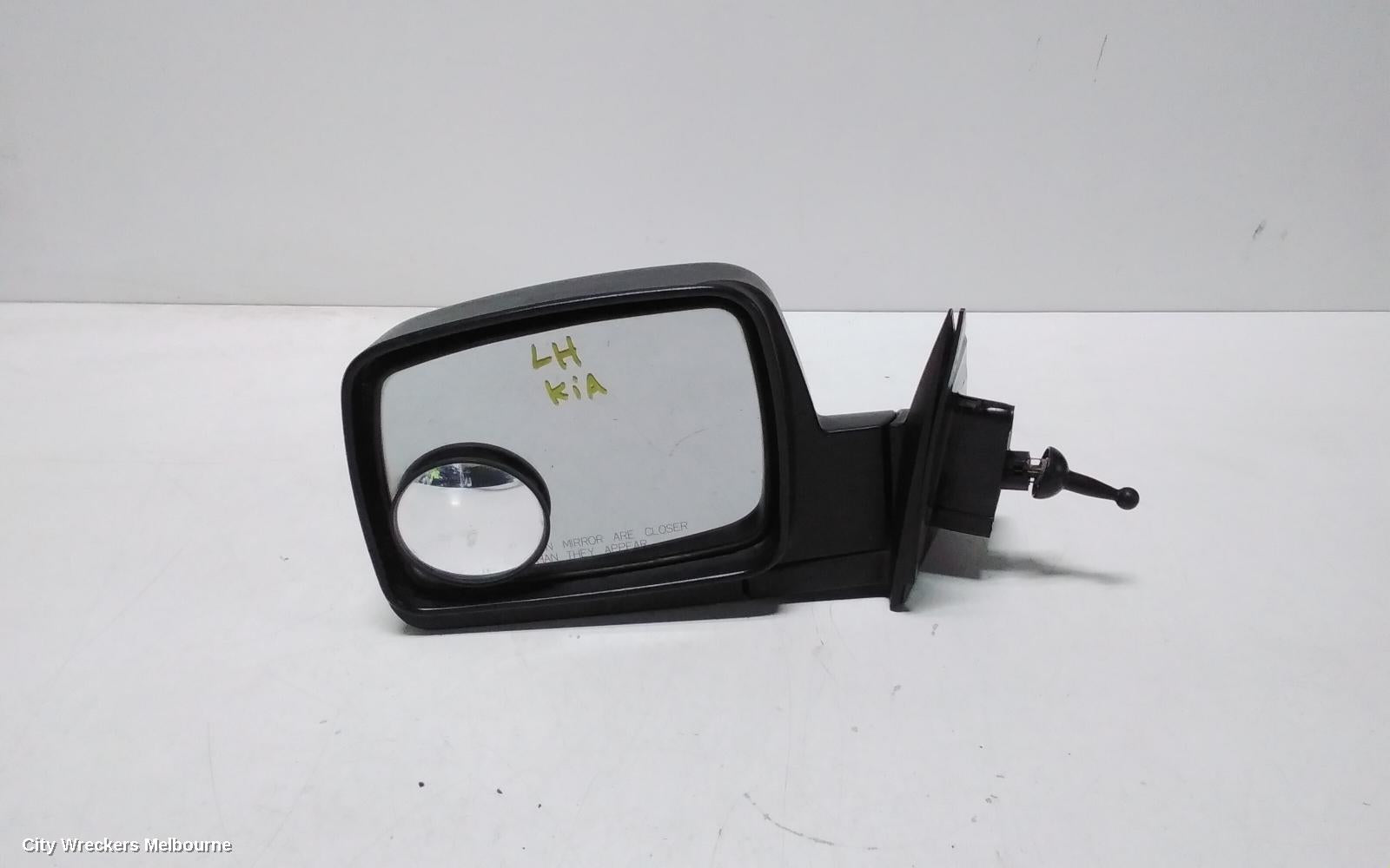 KIA PREGIO LEFT DOOR MIRROR, CT, MANUAL, SQUARE TYPE, 07/2004 - 01/2006 - Image 1
