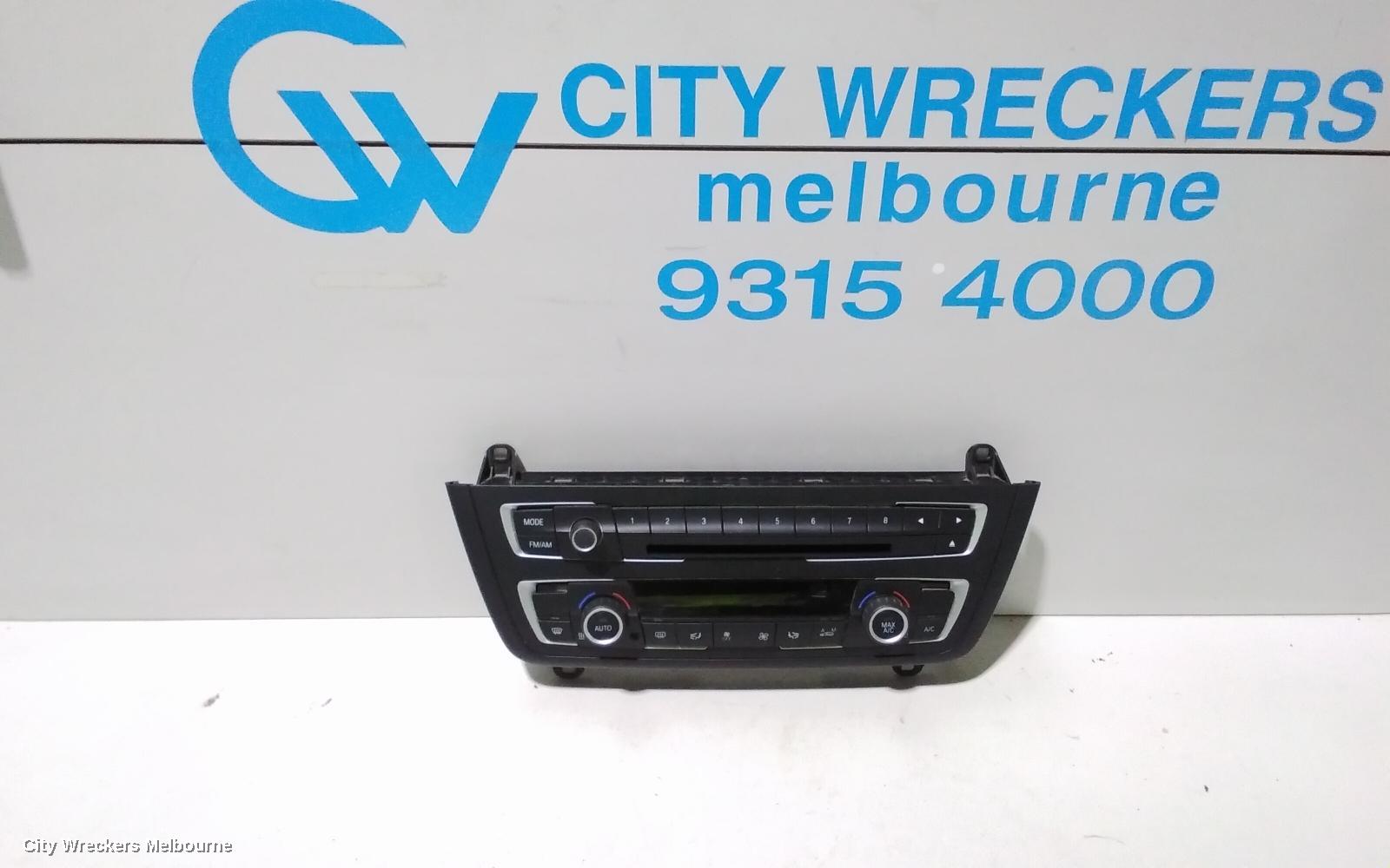 BMW 3 SERIES HEATER/AC CONTROLS, F30/F31/F34, BLACK TRIM, NON HEATED SEATS TYPE, 11/2011 - 06/2015 - Image 1