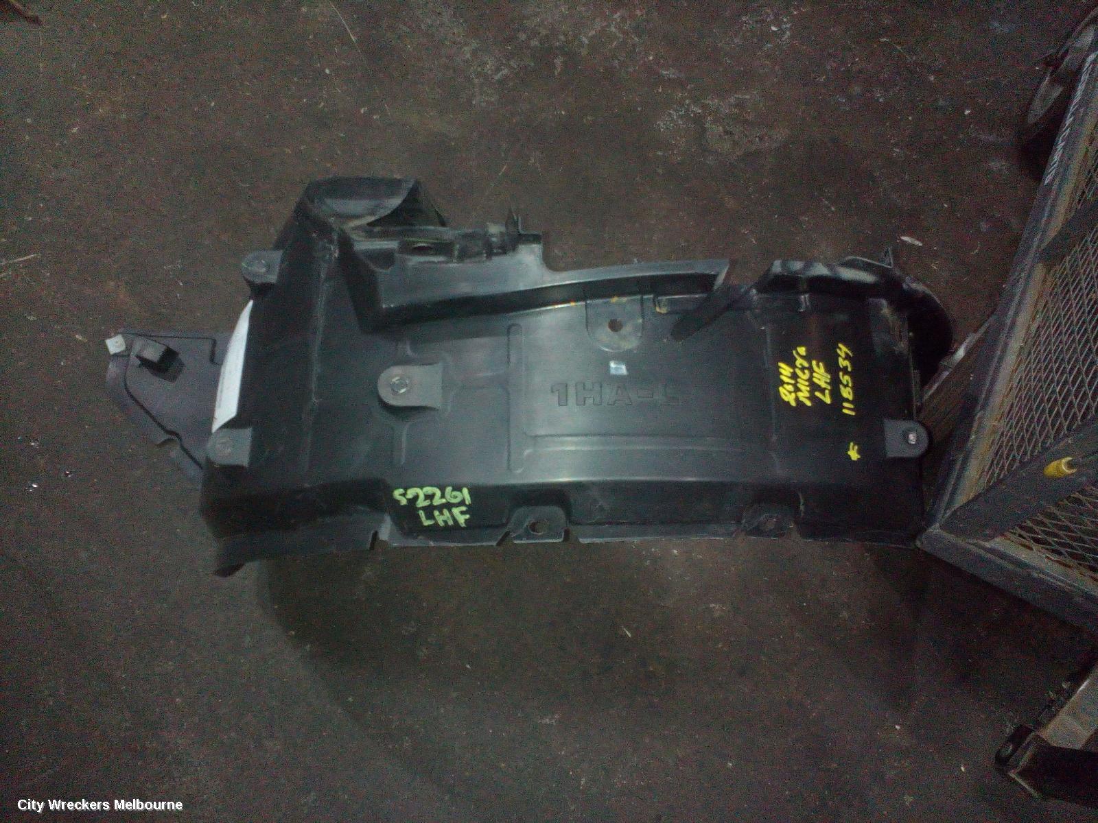 NISSAN MICRA LEFT GUARD LINER, K13, 12/2012 - 03/2015 - Image 1