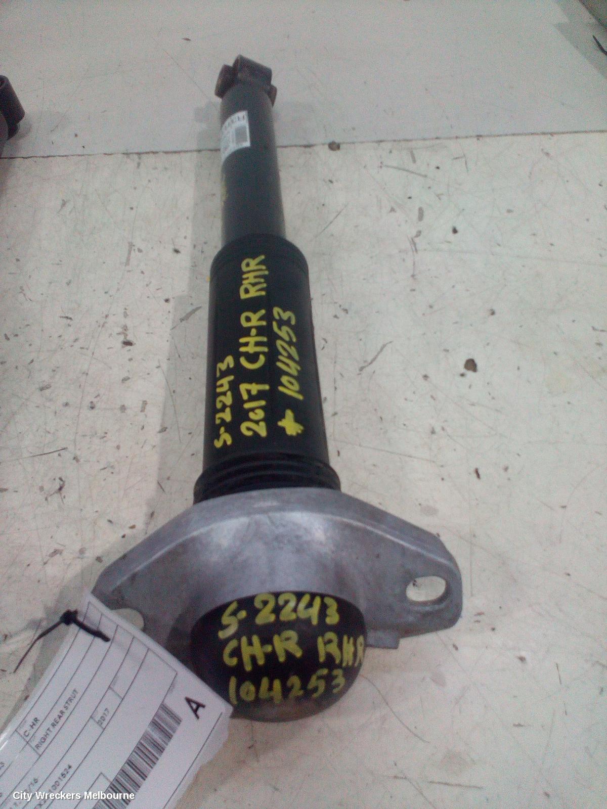 TOYOTA C-HR RIGHT REAR STRUT, GEN 1 ***USE SHOCK ABSORBER PART TYPE*** - Image 1