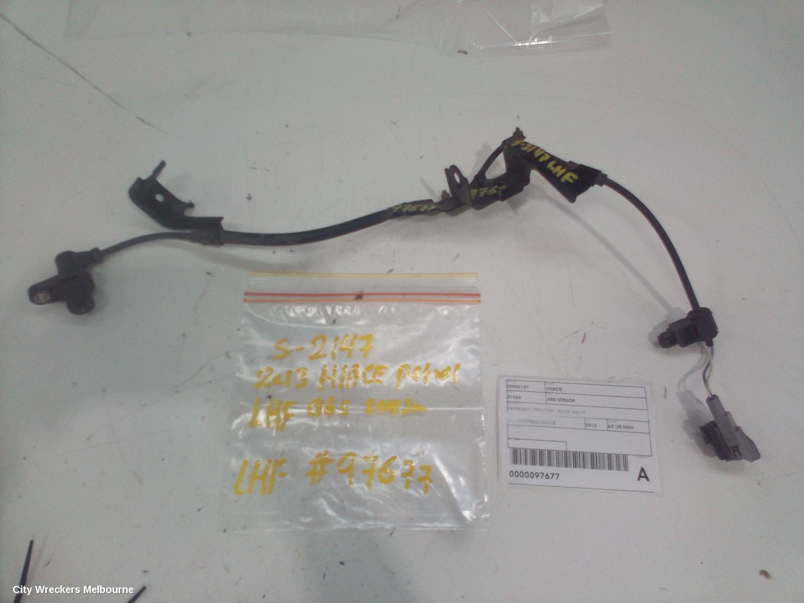 TOYOTA HIACE ABS SENSOR, LH FRONT, W/ LOOM TYPE, TRH/KDH, 03/2005 - 04/2019 - Image 2