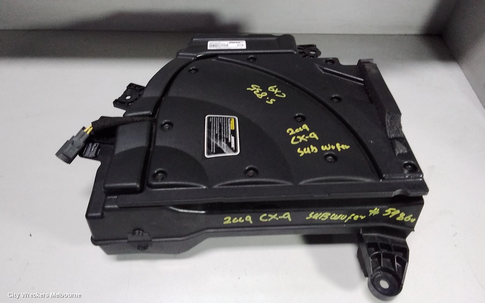 MAZDA CX9 RADIO/CD/DVD/SAT/TV, SUB WOOFER ONLY, TB, 12/2007 - 12/2015 - Image 1