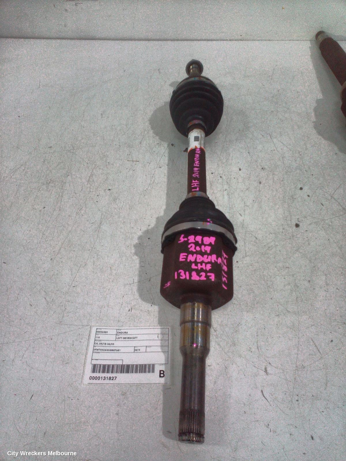 FORD ENDURA LEFT DRIVESHAFT, CA, FRONT, AUTO, AWD/FWD, DIESEL, 2.0, TURBO, 09/2018 - 06/2020 - Image 2
