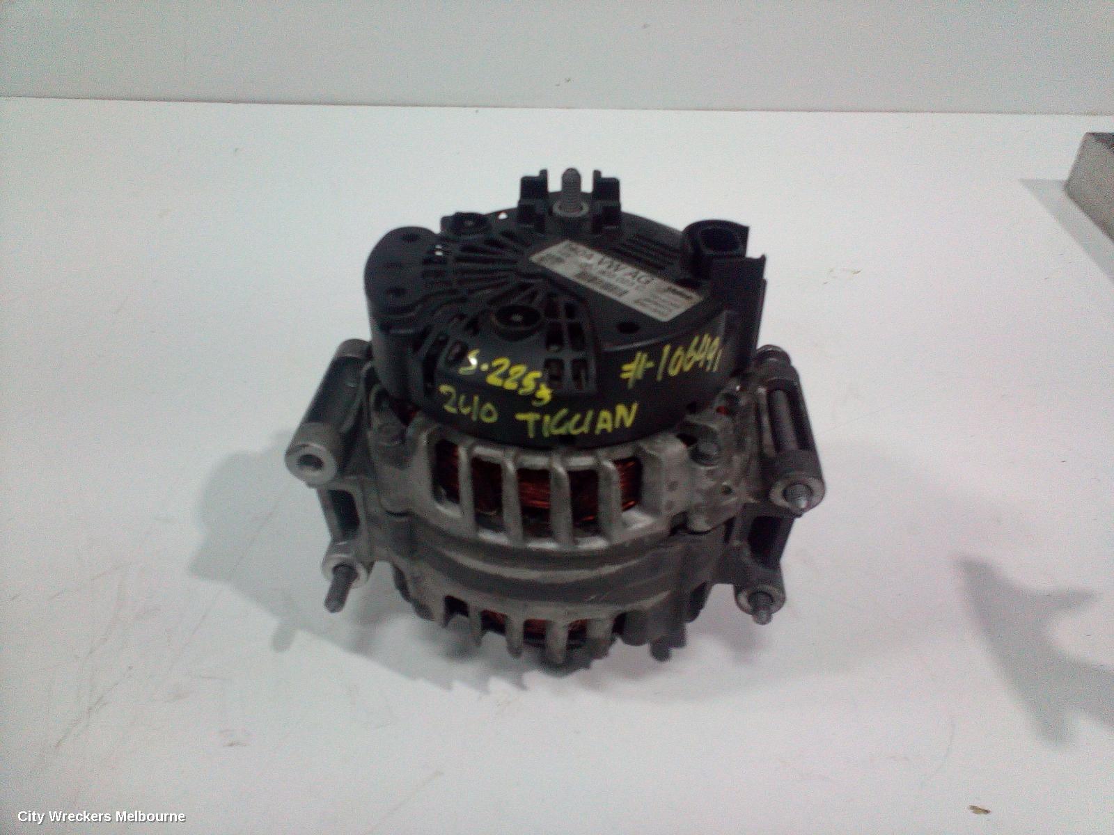 VOLKSWAGEN TIGUAN ALTERNATOR, PETROL, 2.0, VALEO, 5N, 05/2008 - 08/2016 - Image 1