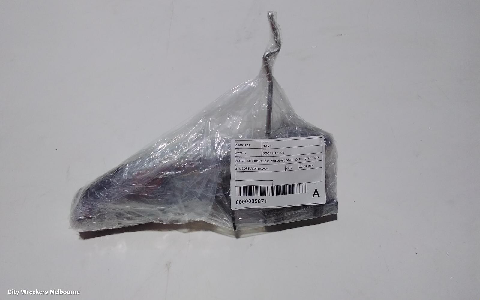 TOYOTA RAV4 DOOR HANDLE, OUTER, LH FRONT, GX, COLOUR CODED, XA40, 12/2012 - 11/2018 - Image 3