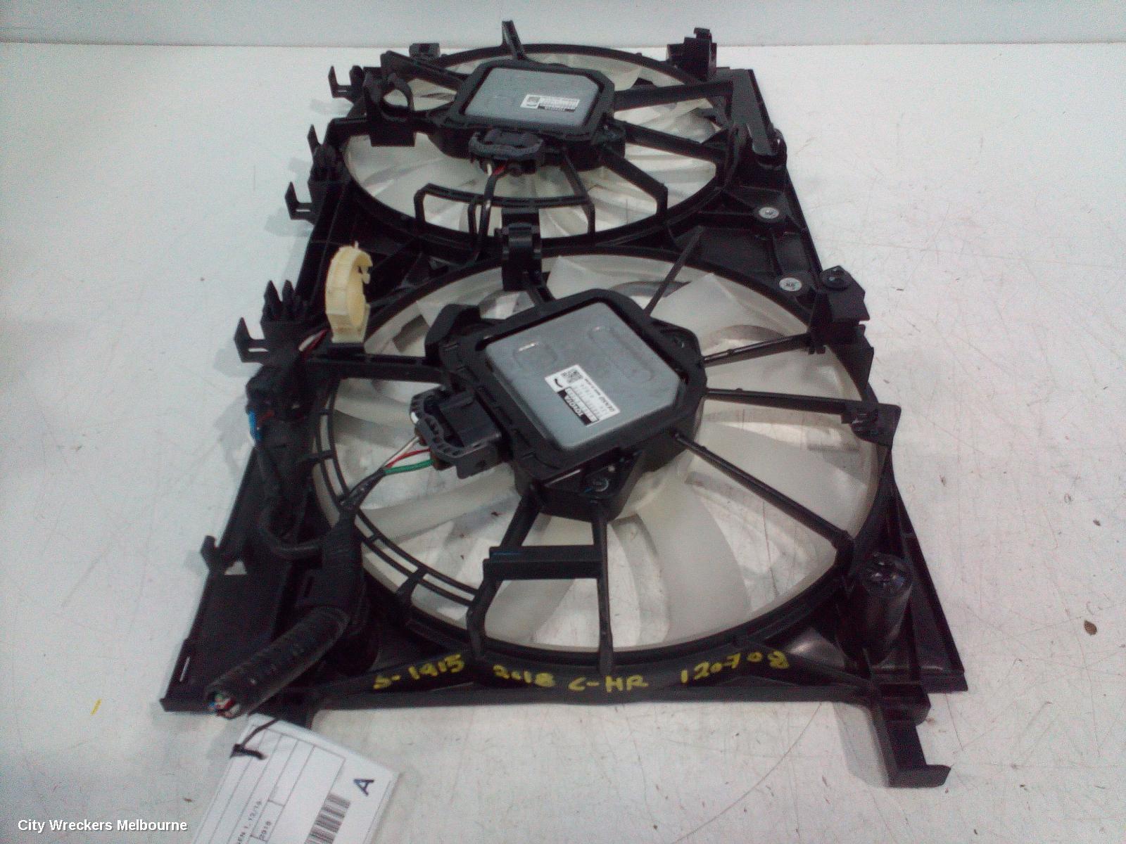TOYOTA C-HR FAN, DUAL FAN ASSY, 1.2, PETROL, GEN 1, 12/2016 ONWARDS - Image 1