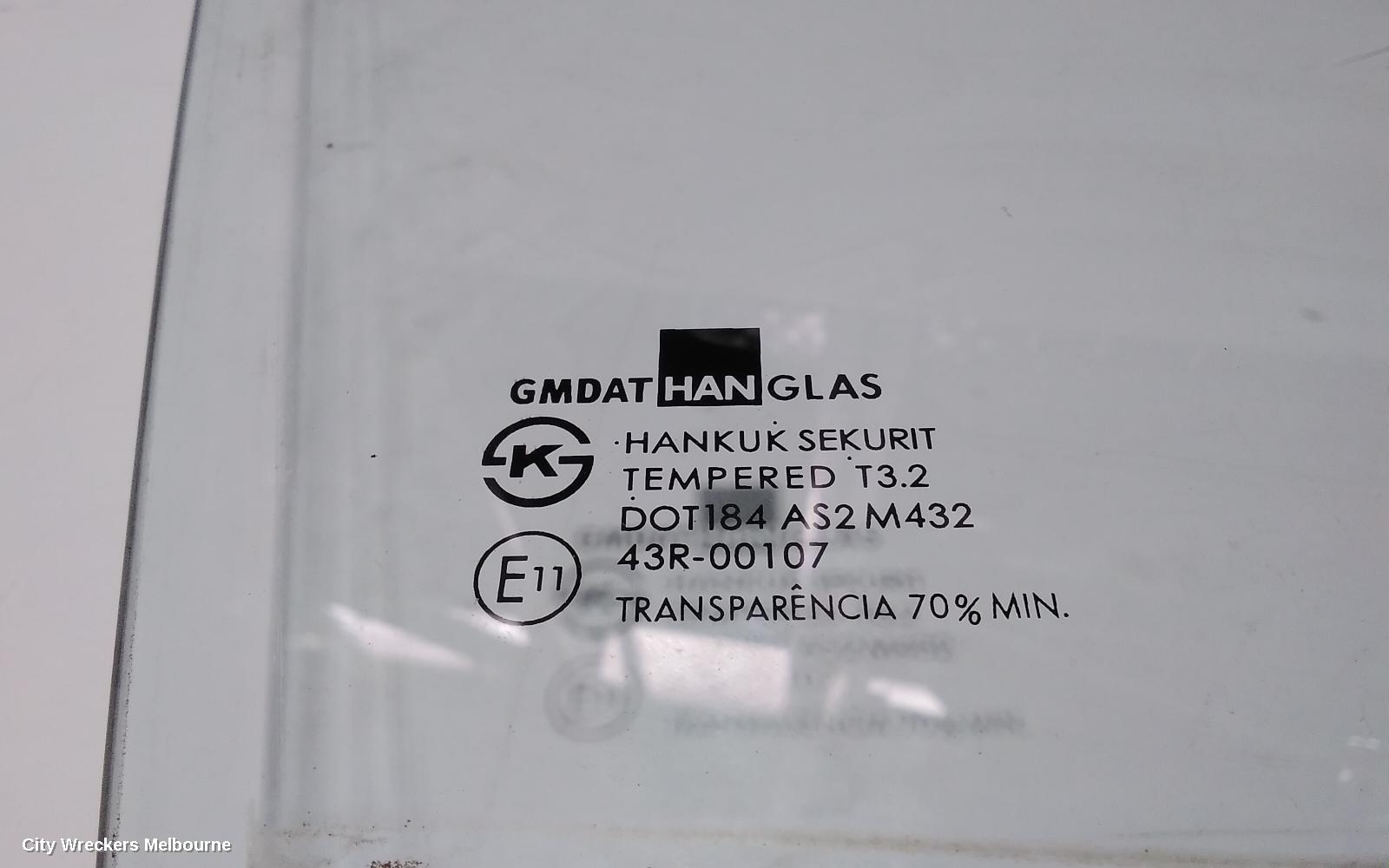 HOLDEN BARINA RIGHT FRONT DOOR WINDOW, TK, SEDAN/5DR HATCH, 12/2005 - 12/2012 - Image 2