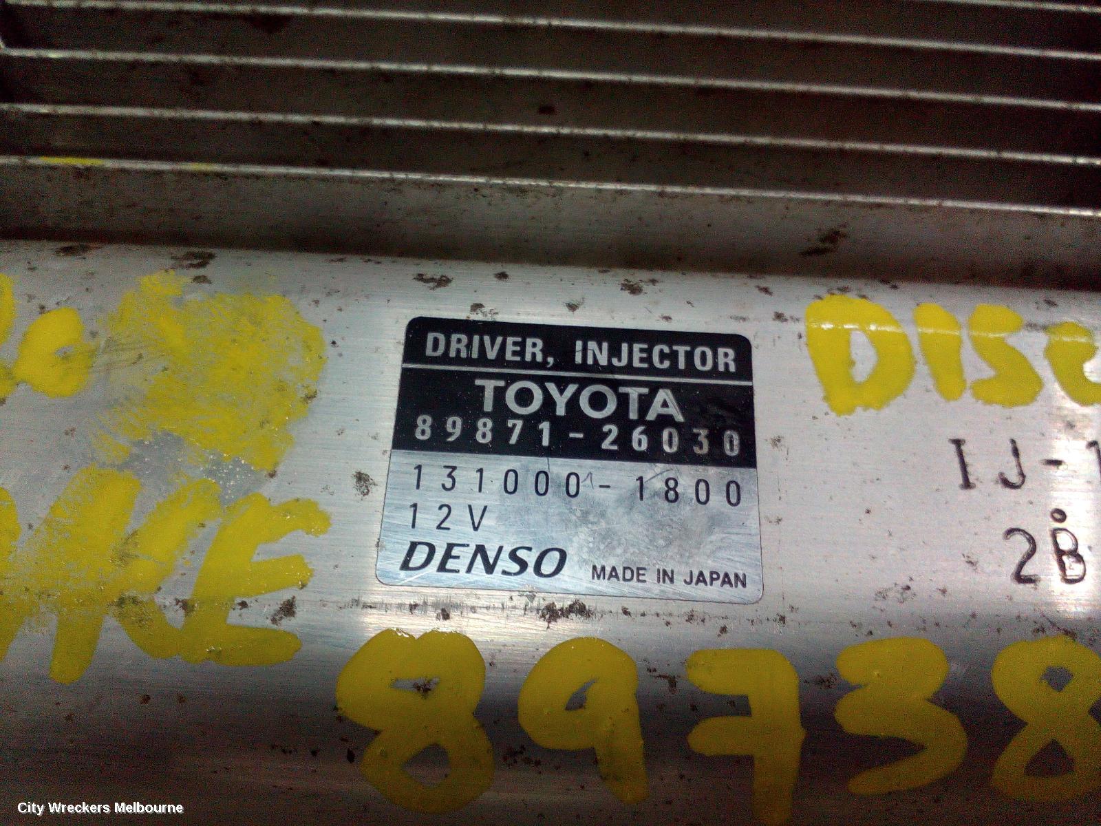 TOYOTA HIACE FUEL INJECTOR, KDH, 3.0, 1KD-FTV, 06/2016 - 04/2019 - Image 2
